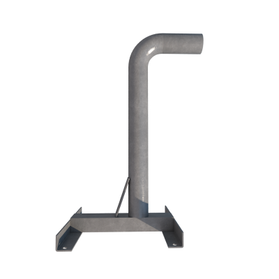 Angled parabola support
